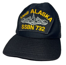 Vintage USS Alaska SSBN 732 Ohio Class Submarine Meshback Snapback Hat Cap - £17.40 GBP