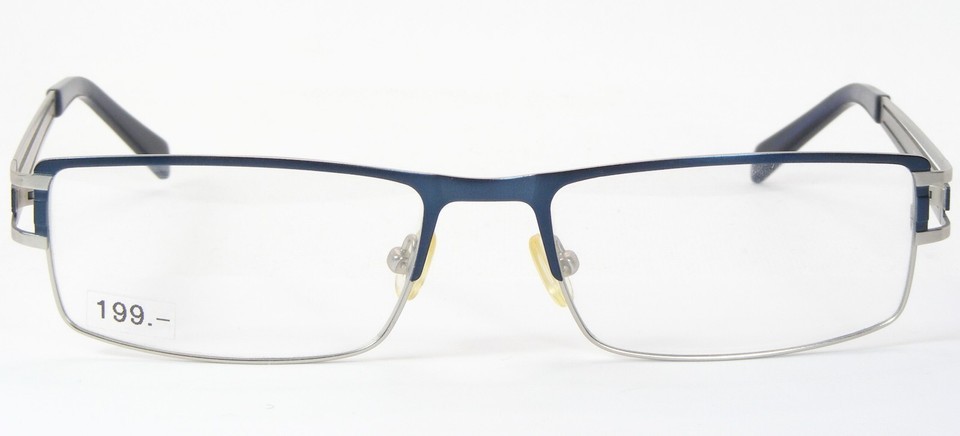 Vintage OU 33.538.02 Blue /Silver UNIQUE RARE EYEGLASSES GLASSES FRAME 55-17-135 Item image 2