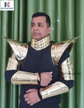 Burning Man Holographic Gold Finish Armor,Shoulder Harness,Choker Cape,Shoulder  - £313.75 GBP