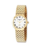 Mens Charles Hubert Satin Gold Finish Brass 32mm Watch - $143.03
