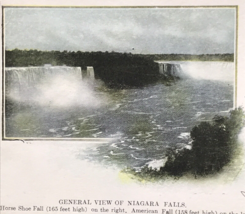 1910 Niagara Horseshoe American Falls General View NY New York Postcard - £7.09 GBP