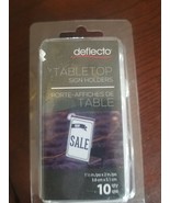 Deflecto  2004RT Mini Slanted Sign Holder Clear 1 1/2&quot; x 2&quot; -1 ea Pack O... - $126.94 MXN