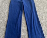 NWT Nicole Miller New York Women&#39;s Velour Blue Sweat Pants Lounge Wear S... - $26.17