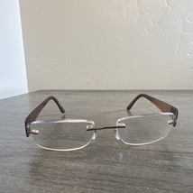 Silhouette Eyeglasses FRAMES ONLY 7599 40 6055 Brown Rimless - $49.87