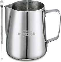 Milk Frothing Pitcher Espresso Accessories - Milk Steaming Pitcher Stainless Ste - £10.96 GBP