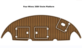 Four Winns 358V Swim Platform Step Boat EVA Faux Foam Teak Deck Floor Pad Mat - £360.70 GBP