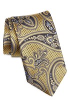 Canali Paisley Silk Tie, Color Gold - £82.13 GBP