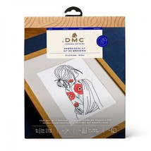 DMC Portrait With Poppies Embroidery Kit TB202 - $22.95