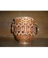 Unique Wicker Basket with Round Handles , Beautiful Design , 6 &quot; tall - $10.00