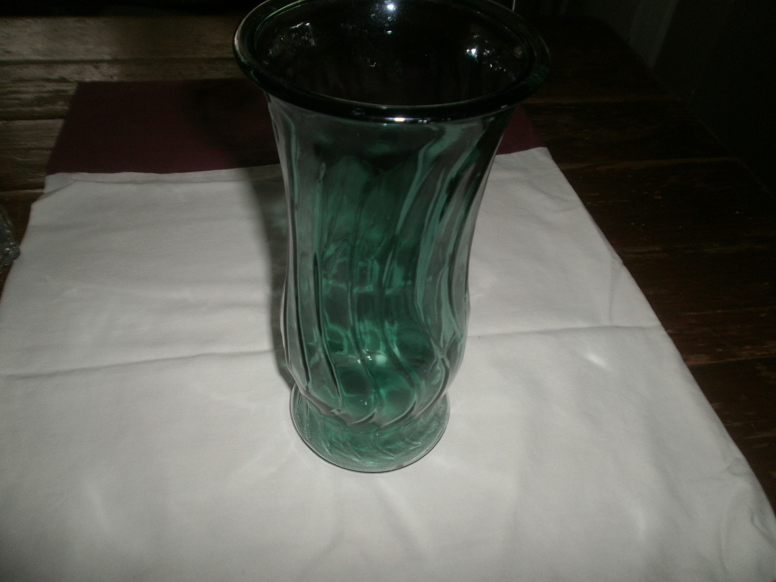    Aqua Blue Green Flower Vase   Brody - $5.00