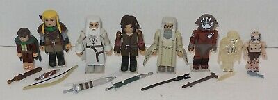 Lord Of the Rings Art asylum Minimates Lot of 8 figures & box Frodo Legolas - $71.70