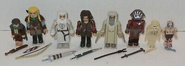 Lord Of the Rings Art asylum Minimates Lot of 8 figures &amp; box Frodo Legolas - £57.24 GBP