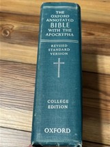 The Oxford Annotated Bible RSV With Apocrypha Vintage 1962 College Edition - $11.87