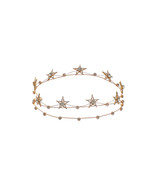 Alloy Stars Golden Crown Headband Bridal Headpiece Tiara Wedding Accesso... - $20.50 CAD