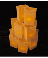 BROWN LUMINARY LIGHT SET W/ CANDLES - 1 SET - plastic weatherproof box  - £119.90 GBP