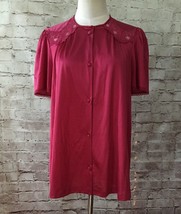 Vintage Vanity Fair Burgundy Womens Small 2 Pc Sleepwear Set Pajama Shir... - $36.00