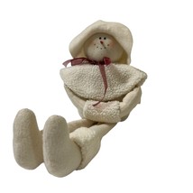 Artisan Flair Snowgirl 24&quot; Sand Weighted Bonnet Scarf Muff Plush Shelf Sitter - £26.78 GBP