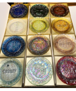 Imperial Lenox Carnival Glass 12 DAYS OF CHRISTMAS PLATES - Complete Set... - £189.92 GBP