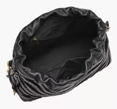 Fossil Gigi Shoulder Bag Black Leather/Suede ZB1632001 NWT $330 Retail FS Y - £125.81 GBP