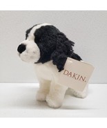 Dakin Baby Pups Brinkley Springer Spaniel White Black Puppy Dog Plush - $953.17 MXN