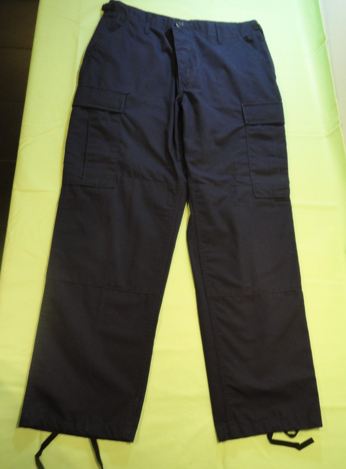PROPPER TACTICAL COMBAT BDU HOT WEATHER CARGO PANTS MIDNIGHT BLUE MEDIUM... - $23.48
