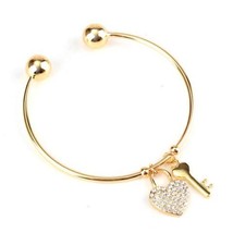 Key To The Heart Bangle FREE SHIPPING WORLDWIDE - $29.99