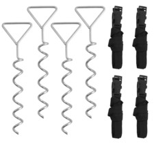 Deep Fastening Trampoline Deep Fastening Spiraled Anchor Kit - Set of 4 ... - $28.53