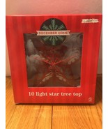 10 Light Star Tree Top 9in. Indoor Use Only Ships N 24h - $349.41 MXN