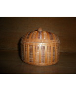 Brown Stripe Bamboo Basket - £5.47 GBP