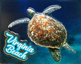 Virginia Beach with Sea Turtle Fridge Magnet - $6.99