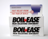 Boil Ease Pain Relieving Ointment Max Strength 1 oz 2 Pack EXP 08/2025 - £15.02 GBP