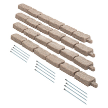 VEVOR Faux Stone Landscape Edging, 46.4 x 2.2 in Realistic Lawn Edging, ... - $71.99