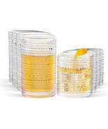 Vintage Hobnail Glass Set, 8pc, 15oz &amp; 12oz, Clear Embossed Tumblers, Cl... - $553.42 MXN