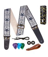 JIPIS Guitar Strap GS-89 with Head Strap 2 Buckles and 3 Picks Set - $18.03 CAD