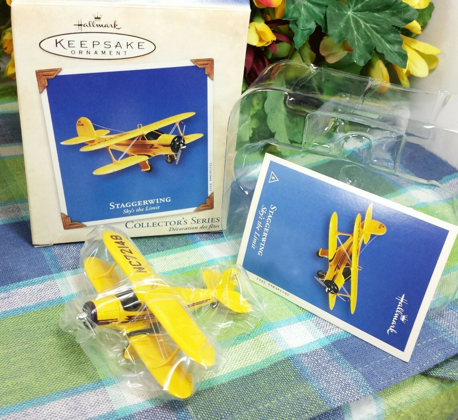 Hallmark Sky's the Limit 2002 Staggerwing ornament - $24.75
