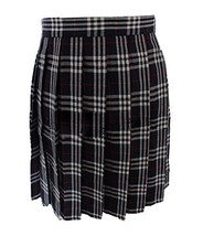Women`s School Uniform High Waist Flat Pleated Skirts(3XL waist 86cm/33.5inc) - £18.78 GBP