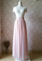 BLUSH Full Tulle Maxi Skirt Wedding Bridesmaid Custom Plus Size Tulle Skirt image 2