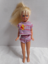 Stacie Sister Of Barbie Mattel 1991 Flashlight Fun Pooh Design Top &amp; Match Short - £10.17 GBP