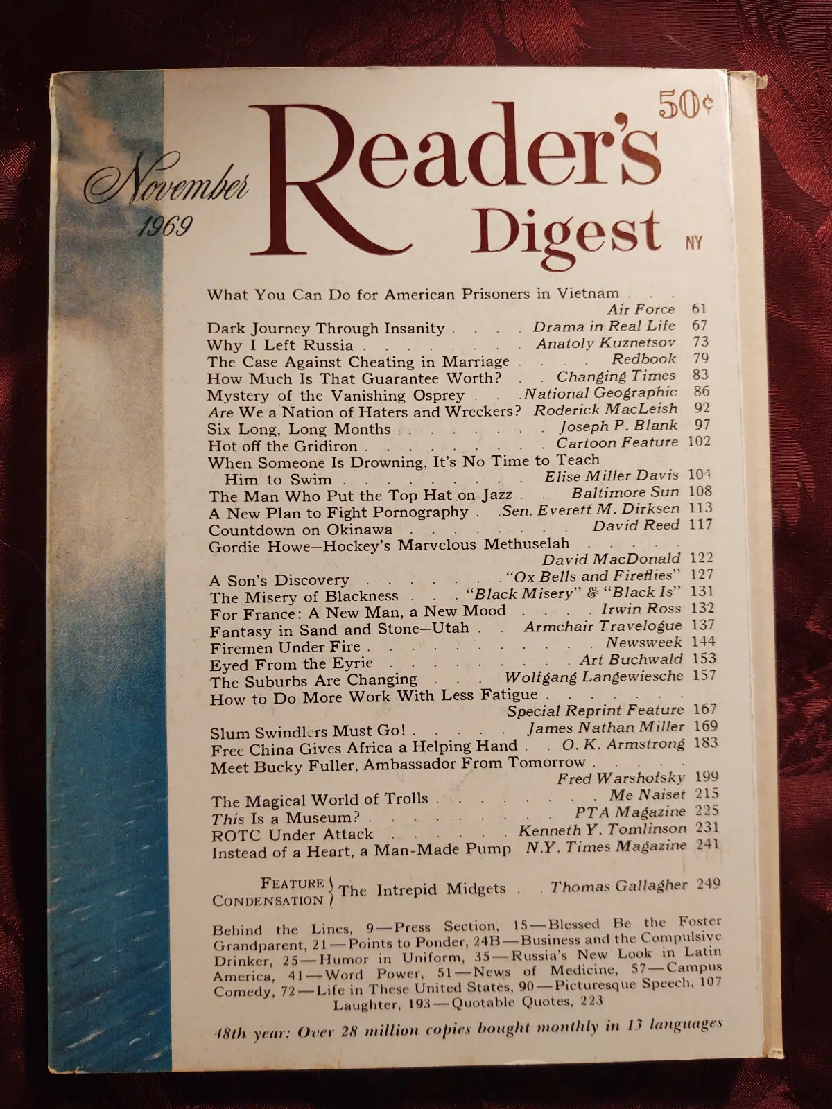 Reader&#39;s Digest, November 1969 - £5.46 GBP