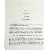 1950&#39;s Maverick TV Show Synopsis and Production Notes Episode #2 Point Blank - £11.14 GBP