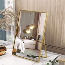 Desktop Vanity Makeup Mirror Portable Standing Mirror with Metal Stand  - $46.17