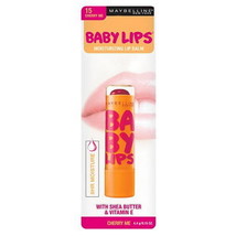 Baby Lips CHERRY ME No 15 Moisturizing Lip Balm Maybelline Lip Gloss Chap Stick - £4.72 GBP