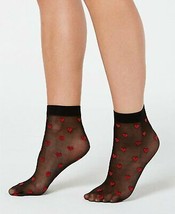INC International Concepts 1 Pair Sheer Heart Anklet Socks,One Size - $9.00