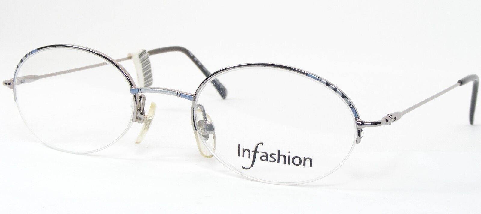 Gafas De Sol Vintage Infashion 1023 GUNMETAL /GRIS AZUL ÚNICAS RARAS 50-... - $58.39