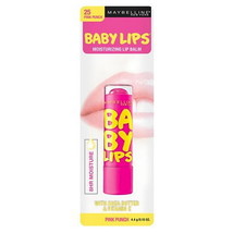 Baby Lips PINK PUNCH No 25 Moisturizing Lip Balm Maybelline Lip Gloss Ch... - £4.73 GBP