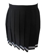 Women`s School Uniform High Waist Flat Pleated Skirts (L waist 72cm/28inch) - £18.91 GBP