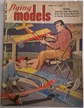 FLYING MODELS Magazine October 1958 cover by Golden Age comics artist Gil Evans - £10.25 GBP