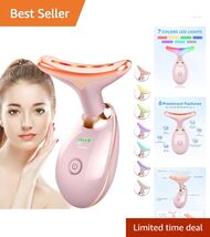 Portable Vibrating Facial Massager with Thermal Treatment - Glossy Pink ... - $74.20