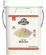 Augason Farms White Rice 24 Lb Large Bucket Bulk Emergency Food Storage,... - £84.38 GBP