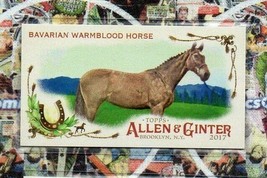 2017 Topps Allen and Ginter Mini Horse in the Race HR10 Bavarian Warmblood Horse - £3.13 GBP